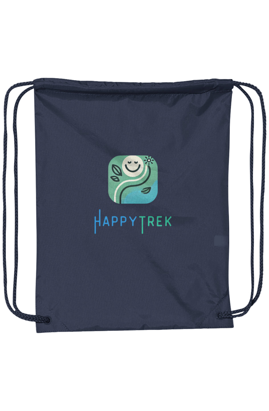 HappyTrek Drawstring Backpack (Navy)
