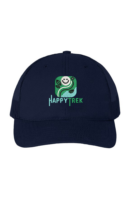 Navy 6-Panel Structured Trucker Cap